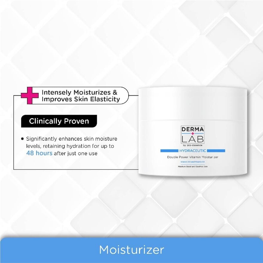 Hydraceutic Double Power Vitamin Moisturizer (Vitamin B3 + Vitamin B5 Moisture Boost And Soothe Skin) 40g