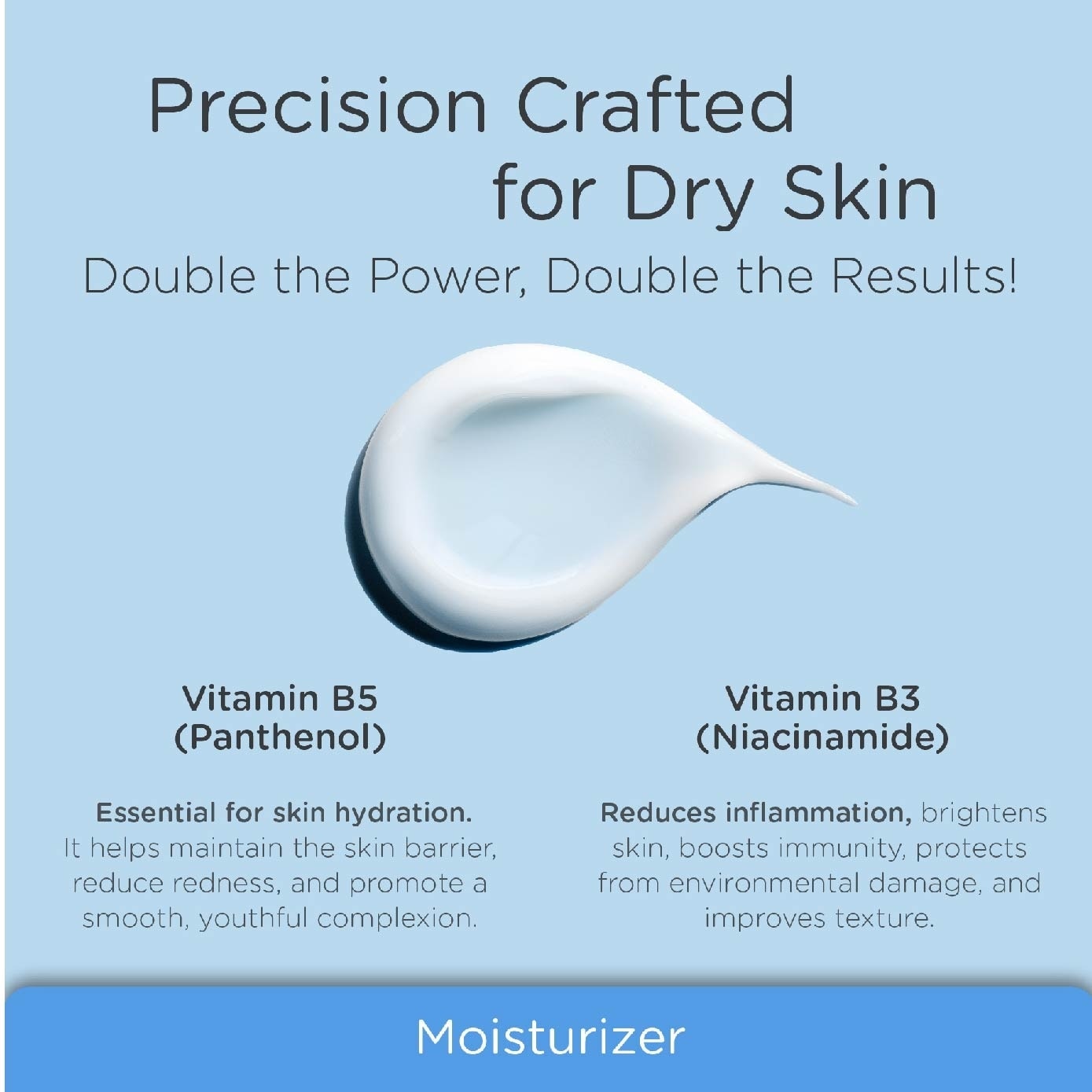 Hydraceutic Double Power Vitamin Moisturizer (Vitamin B3 + Vitamin B5 Moisture Boost And Soothe Skin) 40g