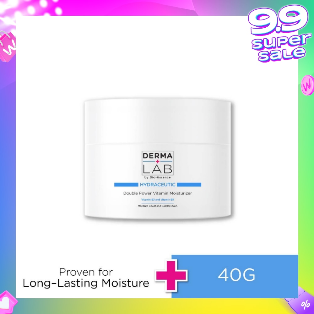 Hydraceutic Double Power Vitamin Moisturizer (Vitamin B3 + Vitamin B5 Moisture Boost And Soothe Skin) 40g
