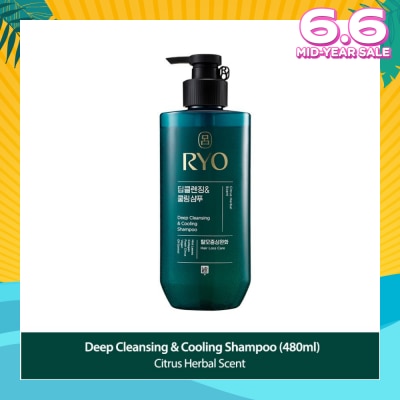 RYO Deep Cleansing & Cooling Shampoo (For Oily Scalp) 480ml