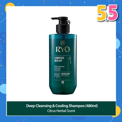 RYO Deep Cleansing & Cooling Shampoo (For Oily Scalp) 480ml