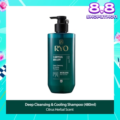 RYO Deep Cleansing & Cooling Shampoo (For Oily Scalp) 480ml