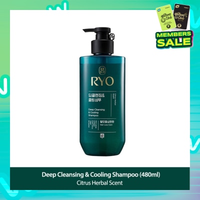 RYO Deep Cleansing & Cooling Shampoo (For Oily Scalp) 480ml
