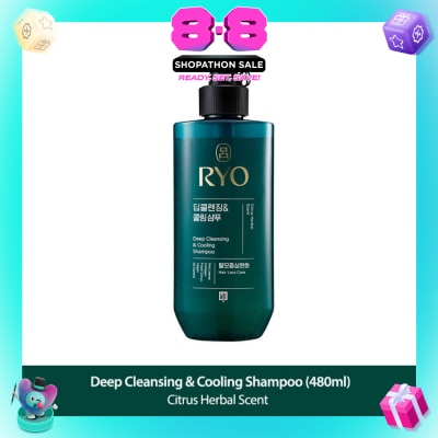 RYO - Deep Cleansing & Cooling Shampoo (For Oily Scalp) 480ml
