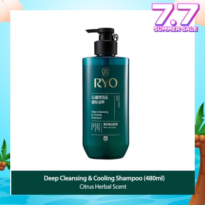 RYO Deep Cleansing & Cooling Shampoo (For Oily Scalp) 480ml