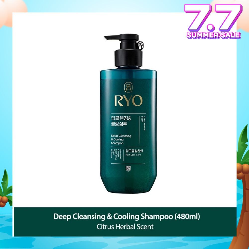 Deep Cleansing & Cooling Shampoo (For Oily Scalp) 480ml