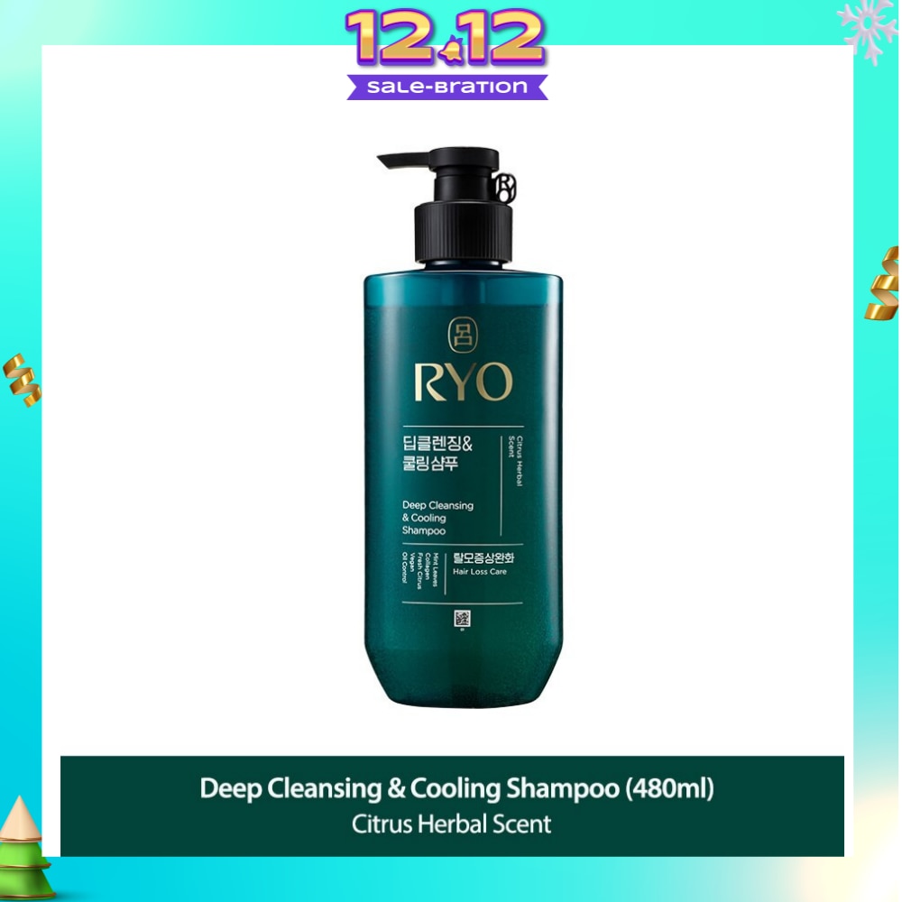 Deep Cleansing & Cooling Shampoo (For Oily Scalp) 480ml