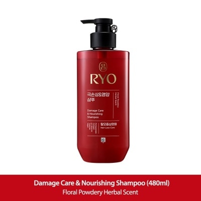 RYO Damage Care & Nourishing Shampoo (For Dry, Damaged & Chemically Treated Hair) 480ml