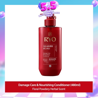 RYO - Damage Care & Nourishing Conditioner (For Dry, Damaged & Chemically Treated  Hair) 480ml