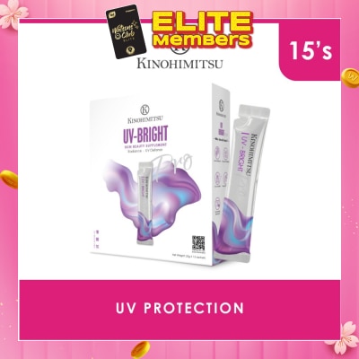 KINOHIMITSU UV_Bright Pro Supplement Sachet (UV Protection + Skin Whitening) 25g x 15s