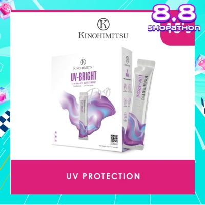 KINOHIMITSU UV_Bright Pro Supplement Sachet (UV Protection + Skin Whitening) 25g x 15s