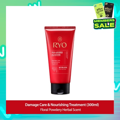 RYO Damage Care & Nourishing Treatment (For Dry, Damaged & Chemically Treated Hair) 300ml
