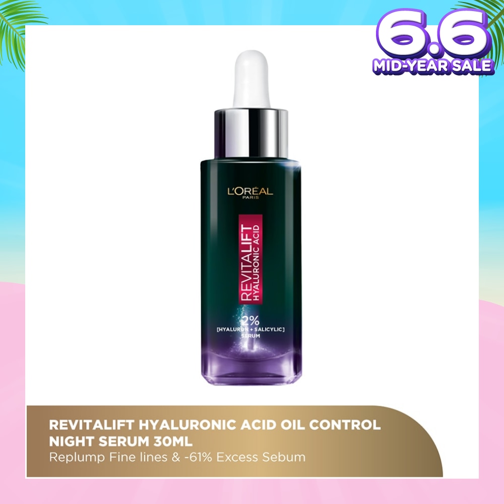Revitalift Hyaluronic Acid Oil Control Night Serum (For Replump Fine Lines & Excess Sebum) 30ml