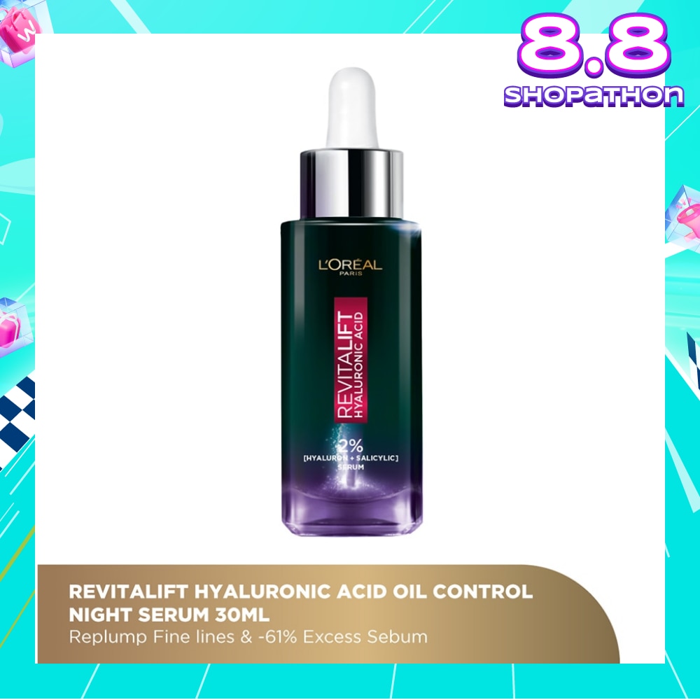 Revitalift Hyaluronic Acid Oil Control Night Serum (For Replump Fine Lines & Excess Sebum) 30ml