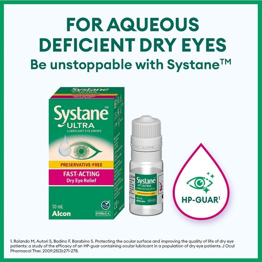 Systane Ultra Lubricant Eye Drop (Fast-Acting & Dry Eye Relief) 10ml