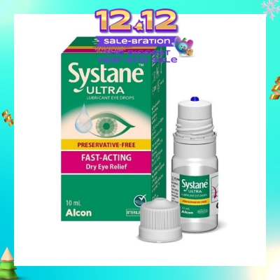 ALCON Systane Ultra Lubricant Eye Drop (Fast-Acting & Dry Eye Relief) 10ml