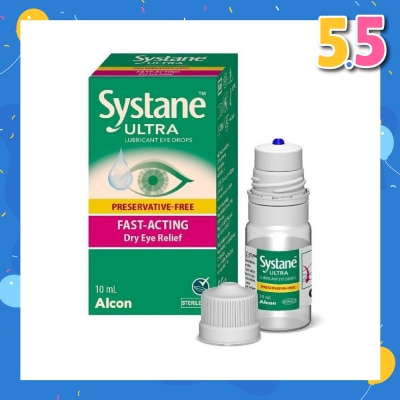 ALCON Systane Ultra Lubricant Eye Drop (Fast-Acting & Dry Eye Relief) 10ml