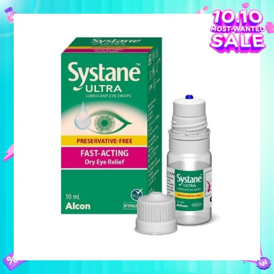 ALCON Systane Ultra Lubricant Eye Drop (Fast-Acting & Dry Eye Relief) 10ml