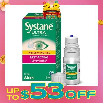 ALCON Systane Ultra Lubricant Eye Drop (Fast-Acting & Dry Eye Relief) 10ml