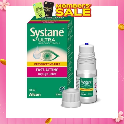 ALCON Systane Ultra Lubricant Eye Drop (Fast-Acting & Dry Eye Relief) 10ml