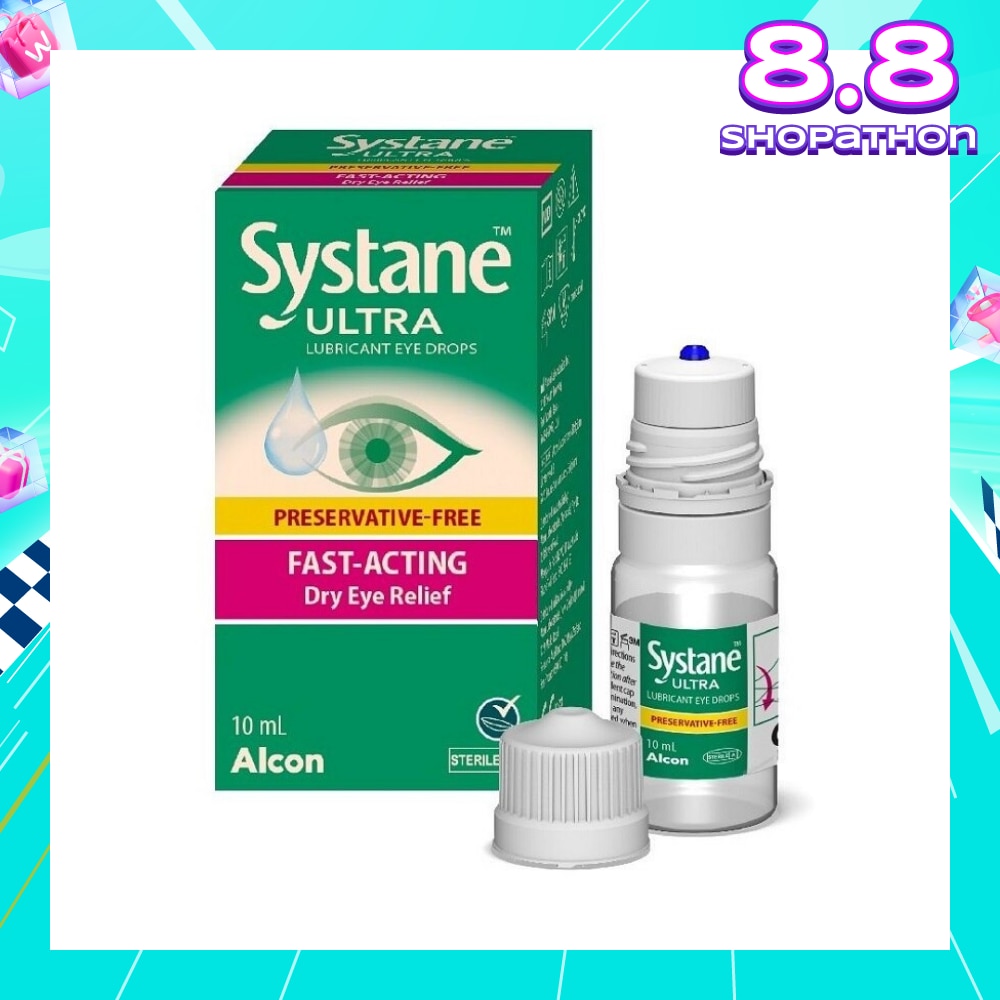 Systane Ultra Lubricant Eye Drop (Fast-Acting & Dry Eye Relief) 10ml