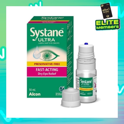 ALCON Systane Ultra Lubricant Eye Drop (Fast-Acting & Dry Eye Relief) 10ml