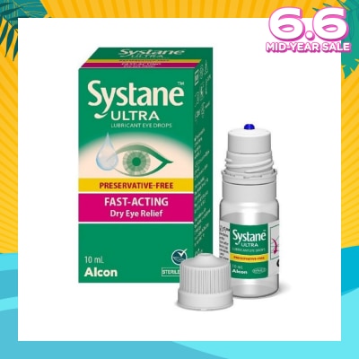 ALCON Systane Ultra Lubricant Eye Drop (Fast-Acting & Dry Eye Relief) 10ml