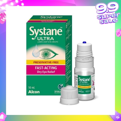ALCON Systane Ultra Lubricant Eye Drop (Fast-Acting & Dry Eye Relief) 10ml