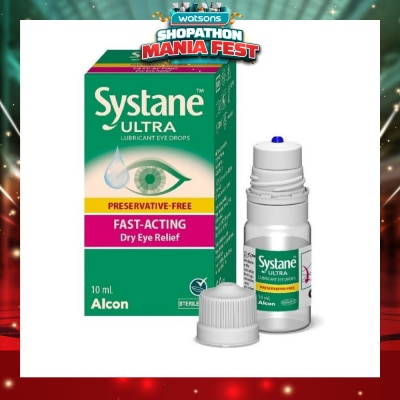ALCON - Systane Ultra Lubricant Eye Drop (Fast-Acting & Dry Eye Relief) 10ml