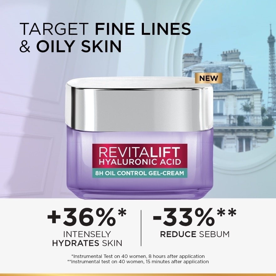 Revitalift Hyaluronic Acid Oil Control Gel Cream (For Reduce Excess Oils And Minimizing Pores) 50ml