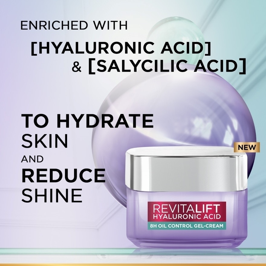 Revitalift Hyaluronic Acid Oil Control Gel Cream (For Reduce Excess Oils And Minimizing Pores) 50ml