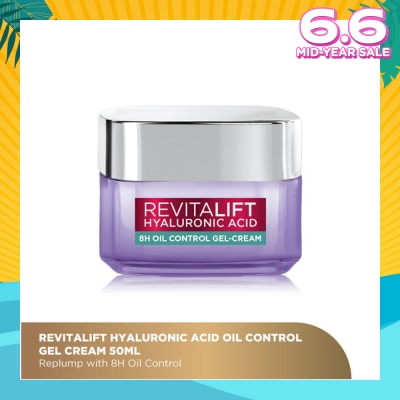 L'OREAL PARIS SKINCARE Revitalift Hyaluronic Acid Oil Control Gel Cream (For Reduce Excess Oils And Minimizing Pores) 50ml
