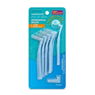 WATSONS Interdental Brush L Type (For Back Teeth) 10s