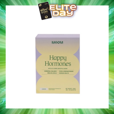 MOOM HEALTH - Happy Hormones Myo & D-Chiro Inositol Blend Lemon Powder Sachet (To Promote Hormonal Balance & Support Fertility) 30s