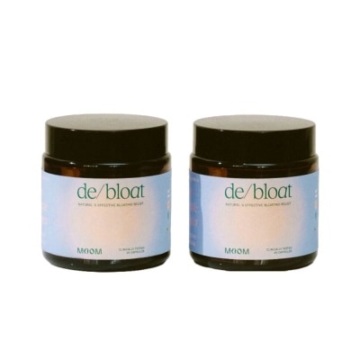 MOOM HEALTH De Bloat Twinpack (Natural Bloating And Digestive Relief In Under 60 Minutes) 45s x 2