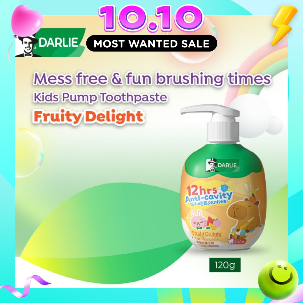 Kids Pump Toothpaste Fruity Delight 120g image