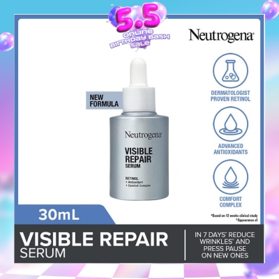 NEUTROGENA - Visible Repair Serum (Retinol + Antioxidant + Comfort Complex) 30ml
