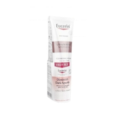 EUCERIN Ultrawhite Cleansing Foam Twin Packset (Suitable for All Skin Types + Diminish Dark Spot) 150g