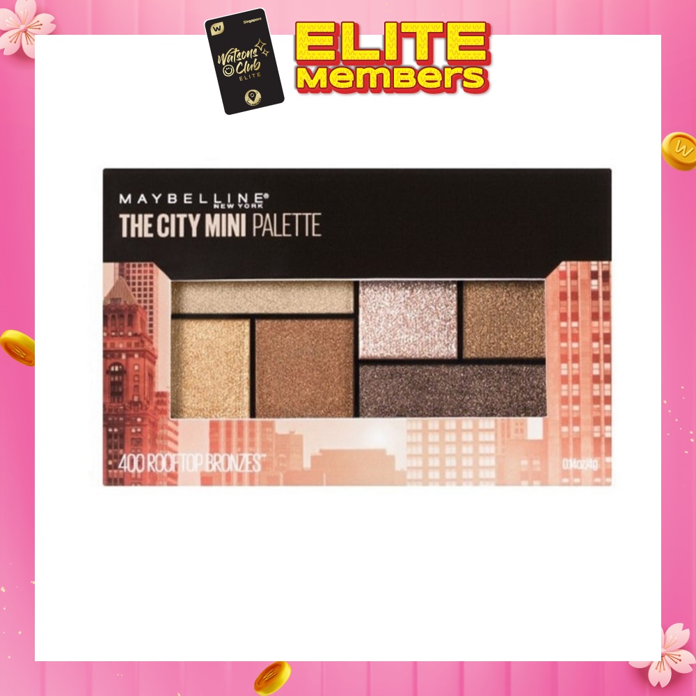 MAYBELLINE City Mini Eyeshadow Palette Rooftop Bronzes 1s (Expiry: Jun`2026)