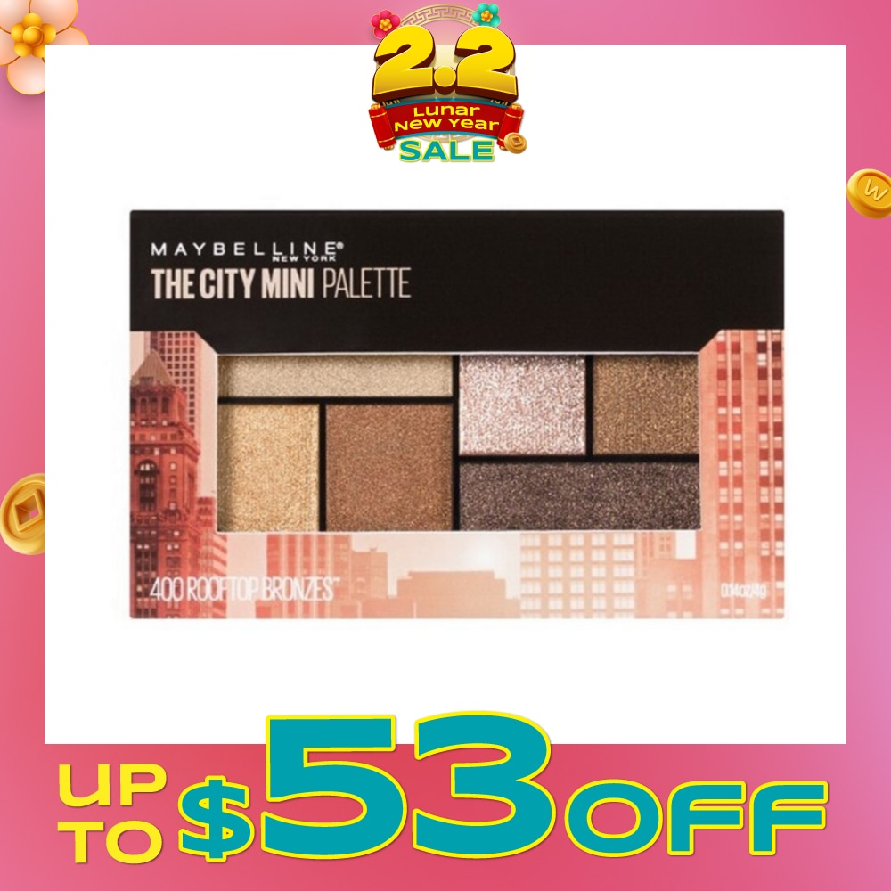 MAYBELLINE City Mini Eyeshadow Palette Rooftop Bronzes 1s (Expiry: Jun`2026)