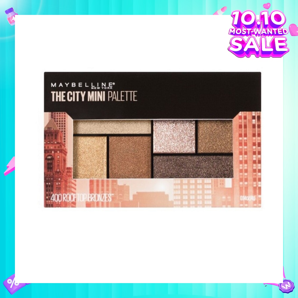 MAYBELLINE City Mini Eyeshadow Palette Rooftop Bronzes 1s (Expiry: Jun`2026)