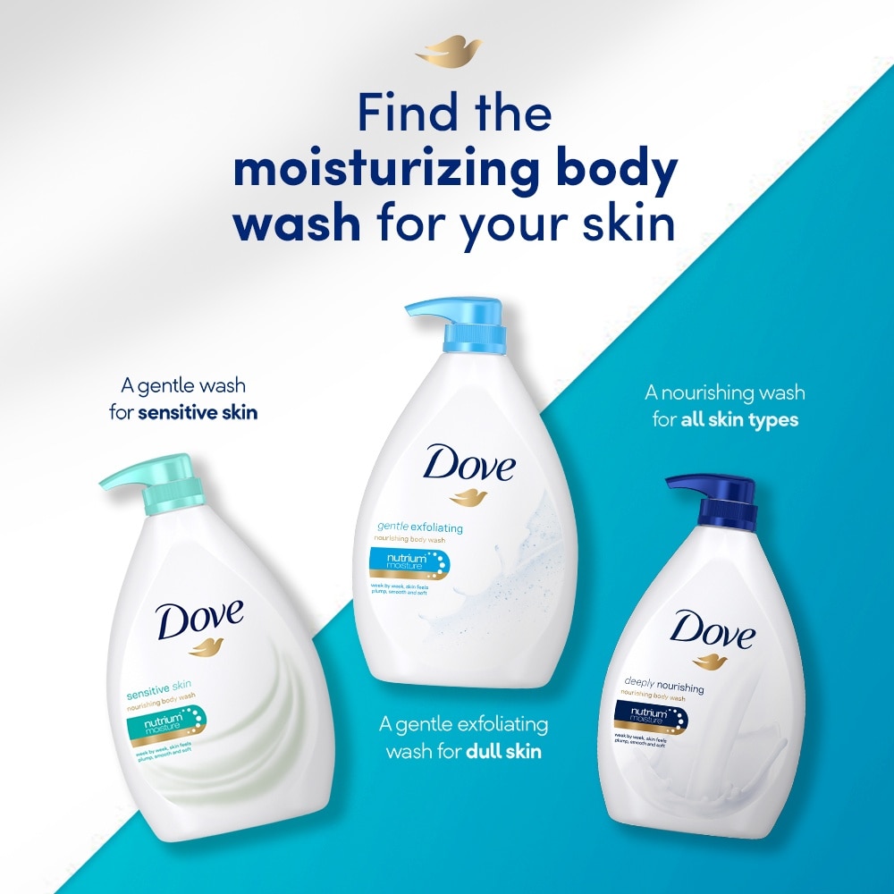 Dove Gentle Exfoliating Bodywash 1L