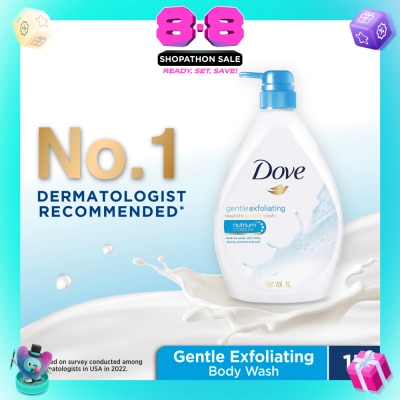 DOVE - Gentle Exfoliating Bodywash 1L