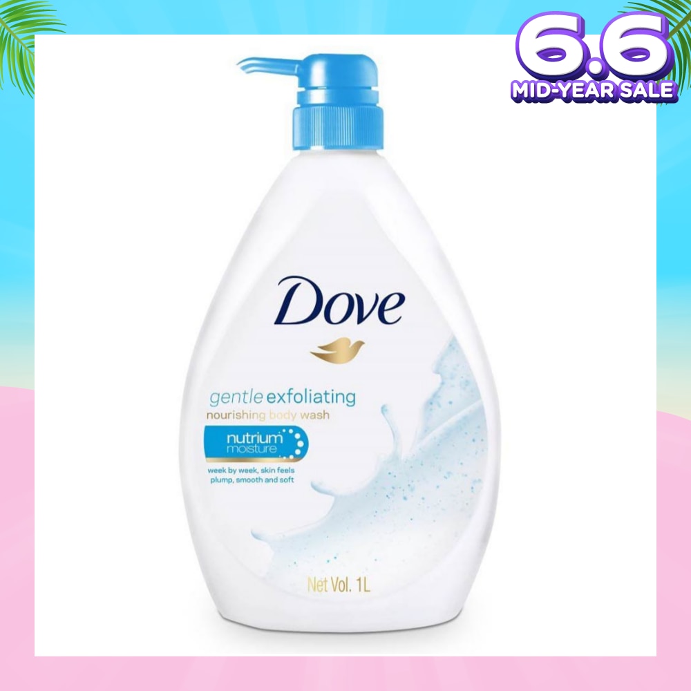 Dove Gentle Exfoliating Bodywash 1L