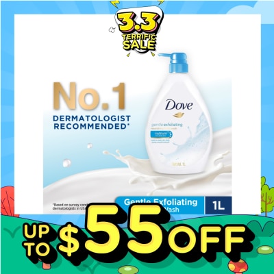 DOVE Dove Gentle Exfoliating Bodywash 1L