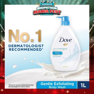 DOVE - Gentle Exfoliating Bodywash 1L
