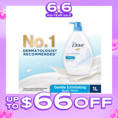 DOVE - Gentle Exfoliating Bodywash 1L