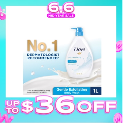 DOVE - Gentle Exfoliating Bodywash 1L