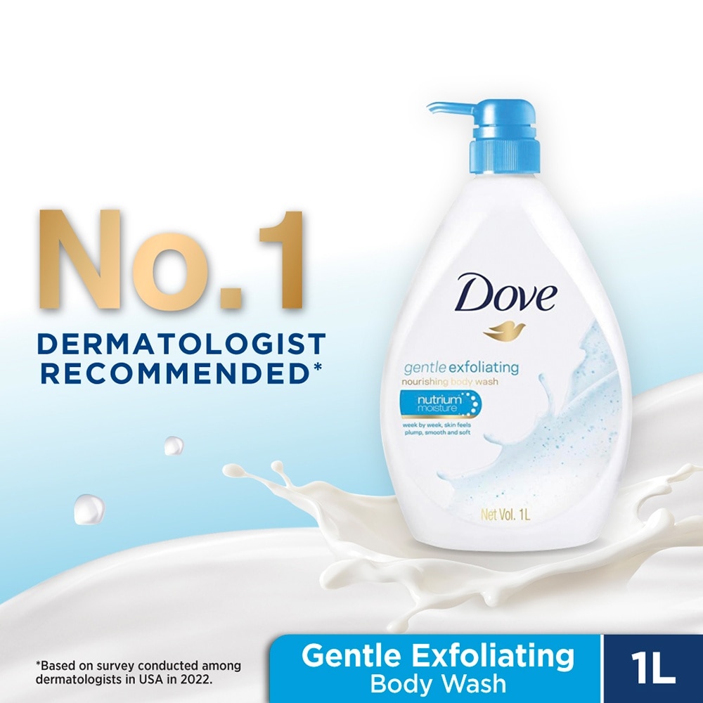 Dove Gentle Exfoliating Bodywash 1L