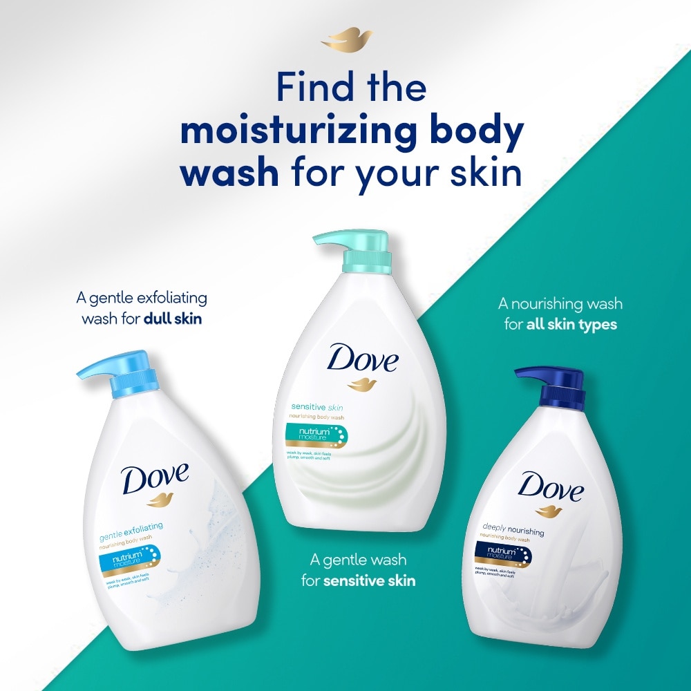 Dove Sensitive Skin Body Wash 1L<BR>